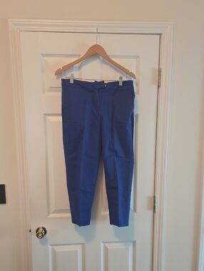 Jones New York Cropped Ankle Pants in Royal Blue